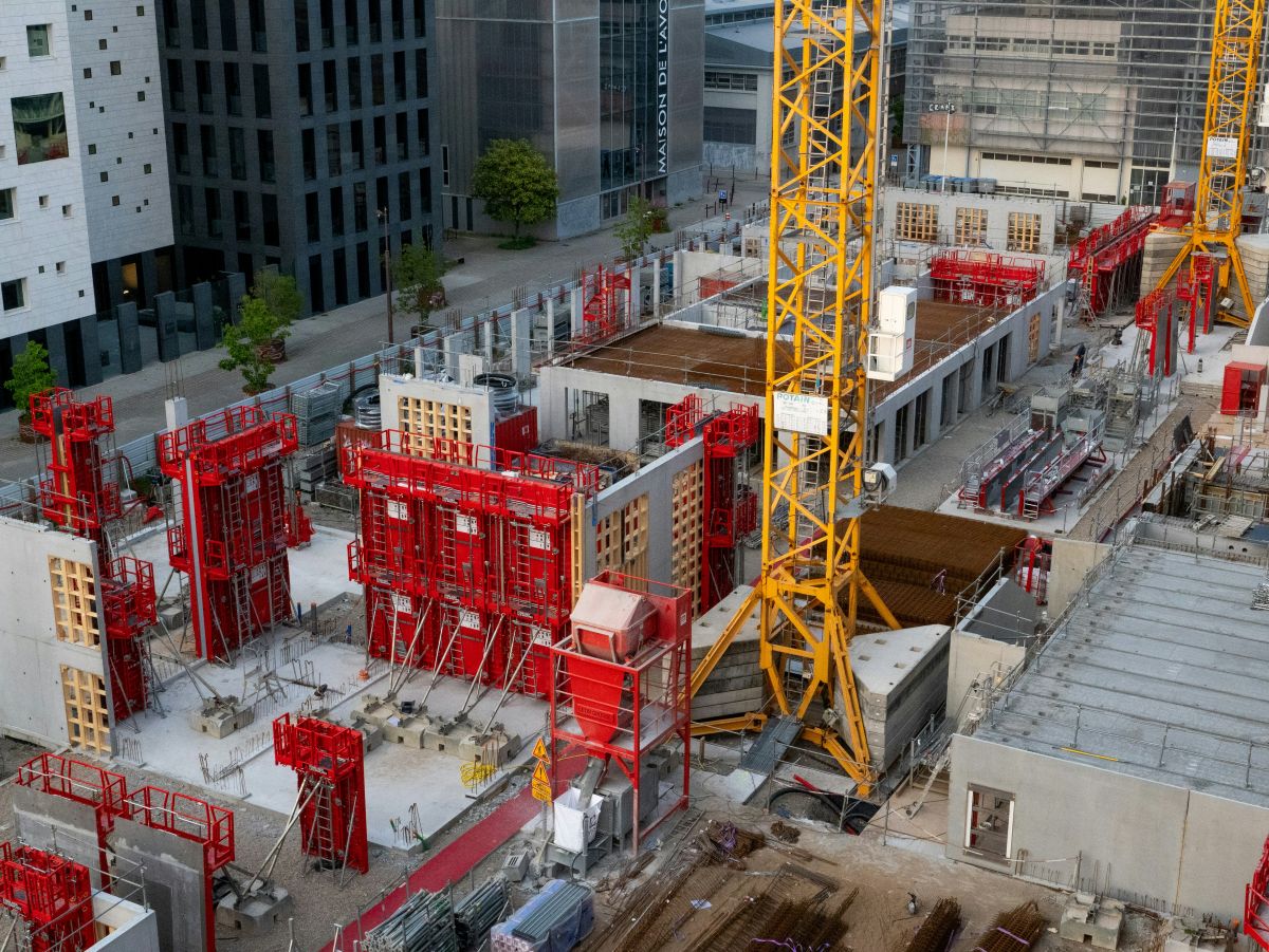 baustelle stahlbetonbau